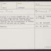 Bothwells, NH95SE 19, Ordnance Survey index card, Recto