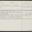 Brightmony, NH95SW 1, Ordnance Survey index card, Recto