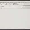 Lethen, NH95SW 9, Ordnance Survey index card, Recto