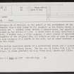 Culbin Sands, NH96SE 5, Ordnance Survey index card, Recto