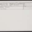 Bindal Muir, NH98NW 1, Ordnance Survey index card, Recto