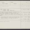 Blar A' Chath, NH98NW 4, Ordnance Survey index card, Recto