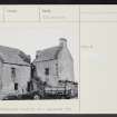 Rockfield Farm, Little Tarrel Castle, NH98SW 11, Ordnance Survey index card, Recto