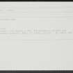 Rockfield, Pier, NH98SW 29, Ordnance Survey index card, Recto