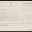'Tuesis', Cromdale, NJ02NE 4, Ordnance Survey index card, Recto