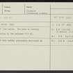 Gaich Wood, NJ02NW 1, Ordnance Survey index card, Recto