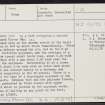 Torran Ban, NJ03SE 3, Ordnance Survey index card, Recto