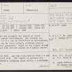 Dallasbraughty, NJ04NW 1, Ordnance Survey index card, page number 1, Recto
