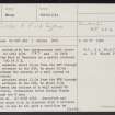 Wood Of Beachens, NJ04NW 4, Ordnance Survey index card, page number 1, Recto