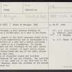 Doune Of Relugas, NJ04NW 5, Ordnance Survey index card, page number 1, Recto