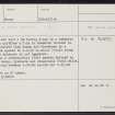 Meikle Corshellach, NJ04NW 12, Ordnance Survey index card, Recto