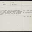 Dallasbraughty, NJ04NW 14, Ordnance Survey index card, Recto