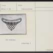 Burgie Lodge, NJ06SE 4, Ordnance Survey index card, Recto