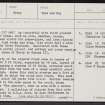 Culbin Sands, 'The Armoury', NJ06SW 4, Ordnance Survey index card, page number 1, Recto