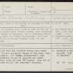 Cromdale, NJ12NW 1, Ordnance Survey index card, Recto