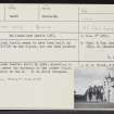 Ballindalloch Castle, NJ13NE 4, Ordnance Survey index card, Recto