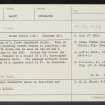 Lagmore West, NJ13NE 9, Ordnance Survey index card, Recto