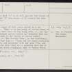 Knowehillock, NJ14SE 4, Ordnance Survey index card, page number 2, Verso