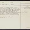 Pluscarden Abbey, Precinct Wall, NJ15NW 6.1, Ordnance Survey index card, page number 2, Verso