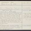 Camus's Stone, NJ16NE 24, Ordnance Survey index card, page number 1, Recto