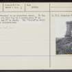 Burghead, Clavie Stone, NJ16NW 3, Ordnance Survey index card, page number 2, Verso