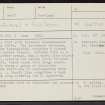 Little Conval, NJ23NE 1, Ordnance Survey index card, page number 1, Recto