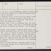 Tom Of Ruthrie, NJ23NE 3, Ordnance Survey index card, page number 2, Verso
