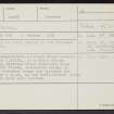 Ruthriech, NJ23NW 3, Ordnance Survey index card, Recto