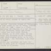 Tom Na Heron, NJ23SW 1, Ordnance Survey index card, page number 1, Recto