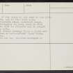 Tom Na Heron, NJ23SW 1, Ordnance Survey index card, page number 2, Verso