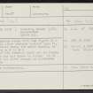 Tom Na Heron, NJ23SW 2, Ordnance Survey index card, Recto