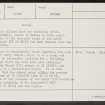 Rothes, NJ24NE 5, Ordnance Survey index card, page number 2, Verso