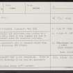 Minister's Well, Rothes, NJ24NE 10, Ordnance Survey index card, Recto