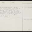 Hatton, NJ24SE 4, Ordnance Survey index card, page number 2, Verso