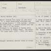 Wester Elchies, NJ24SE 14, Ordnance Survey index card, page number 1, Recto
