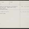 Blackhills House, NJ25NE 4, Ordnance Survey index card, page number 2, Verso