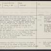 Drainie, NJ26NW 3, Ordnance Survey index card, page number 1, Recto