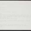 Spynie Palace, NJ26NW 17, Ordnance Survey index card, Recto