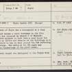 Elgin, Lady Hill, NJ26SW 7, Ordnance Survey index card, page number 1, Recto