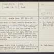 Elgin, Muckle Cross, NJ26SW 16, Ordnance Survey index card, page number 1, Recto