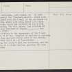 St Andrews, Old Parish Church, NJ26SW 24, Ordnance Survey index card, page number 2, Verso