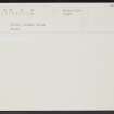 Elgin, Maisondieu Road, Easton House, NJ26SW 35, Ordnance Survey index card, Recto
