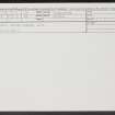 Elgin, Bridge Street, Bishop Mill, NJ26SW 93, Ordnance Survey index card, Recto