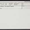 Lossiemouth, Lossiemouth Harbour, NJ27SW 18, Ordnance Survey index card, Recto