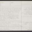 Tom A' Bhuraich, NJ30NW 1, Ordnance Survey index card, page number 2, Verso