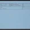 Dalfad, NJ30SW 1, Ordnance Survey index card, Recto