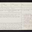 Mortlach, NJ33NW 5, Ordnance Survey index card, Recto