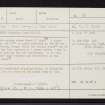 Nether Cluny, NJ33NW 9, Ordnance Survey index card, Recto