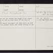 Wester Gauldwell, NJ34NW 4, Ordnance Survey index card, Recto