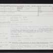 Fochabers, Boghead, NJ35NE 5, Ordnance Survey index card, Recto